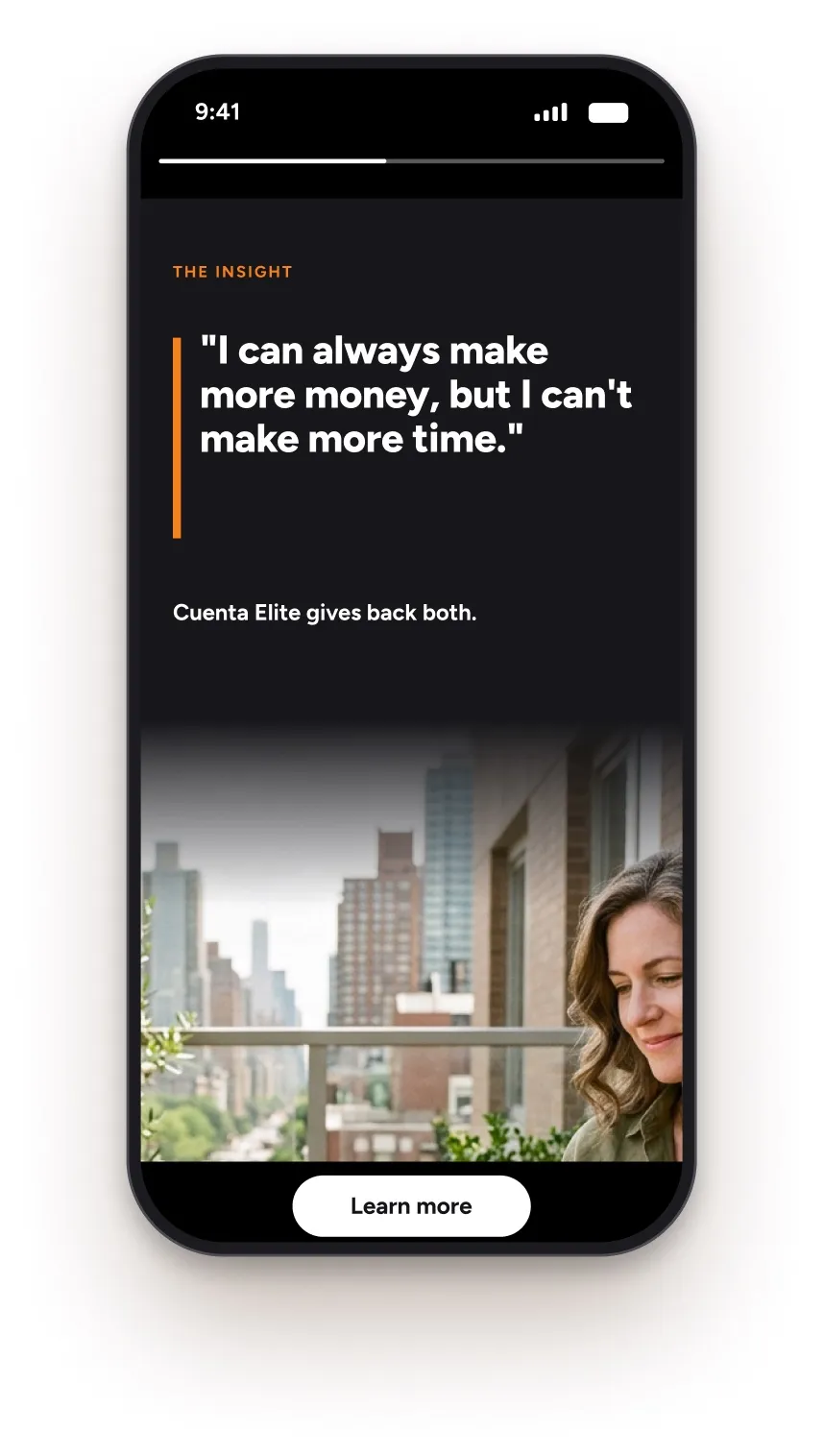 Phone insight story creative