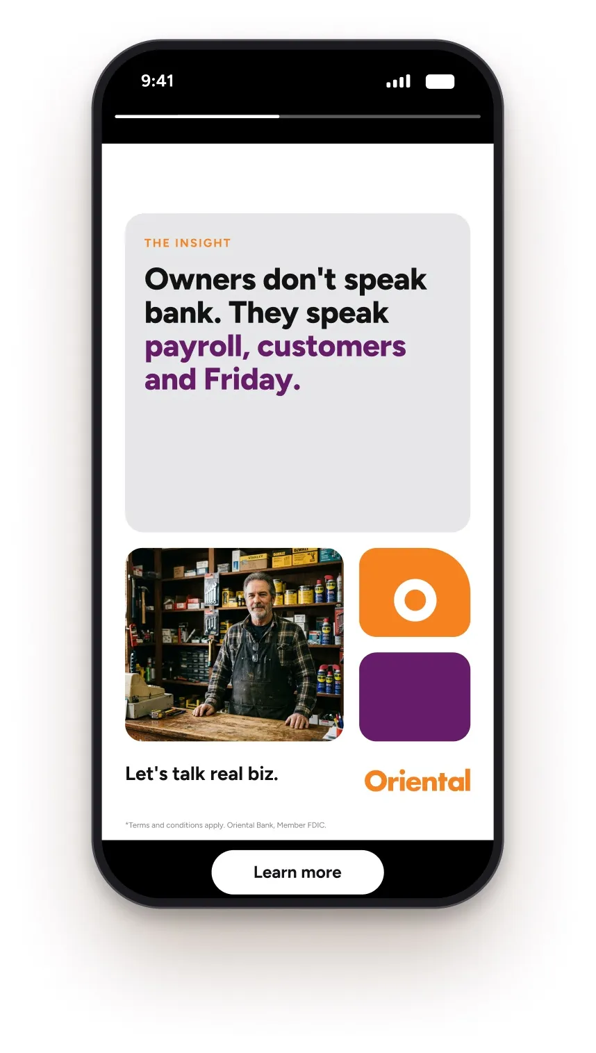 Phone insight story creative